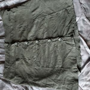 Button Up Suede Feel Skirt